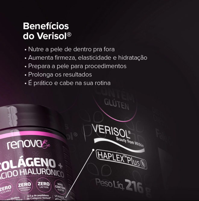 4 Colágeno Verisol® + 2 Creme Facial + 1 Retinol + 1 Balm de dores (Cópia)