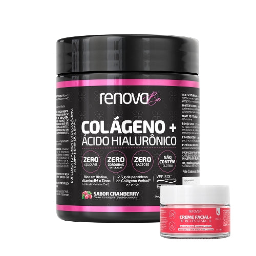 1 Colágeno Verisol® + 1 Creme Facial