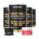 4 Creatinas Morning Shot + 1 Creme Facial + 1 Retinol