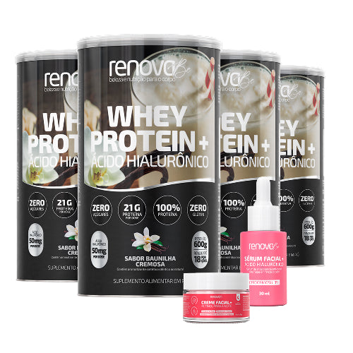 4 Whey + 1 Sérum + 1 Retinol