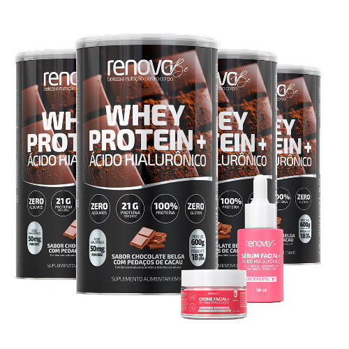 4 Whey + 1 Sérum + 1 Retinol