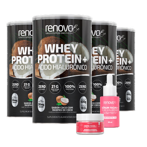 4 Whey + 1 Sérum + 1 Retinol