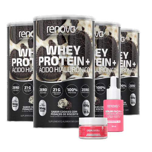 4 Whey + 1 Sérum + 1 Retinol