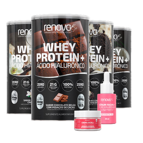 4 Whey + 1 Sérum + 1 Retinol